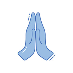Namaste vector icon