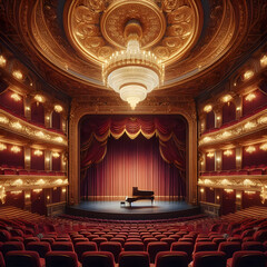 Obraz premium stage with curtains