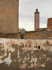 Minaret desde dentro de la medina