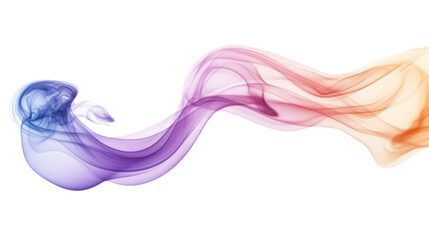 Vibrant magenta smoke burst transparent background