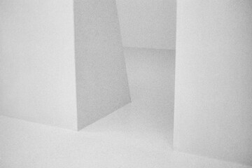 Minimalist geometric architecture with clean lines