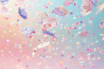 Confetti filling the air, perfect for celebrating special occasions
