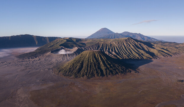 Mount Bromo In Java, Indonesia. Volcano