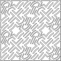 Abstract shapes.Patterns from lines.White wallpaper. Vector graphics for design, textile, decoration, cover, wallpaper, web background, wrapping paper, fabric, packaging. Repeating pattern.