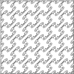 Abstract shapes.Patterns from lines.White wallpaper. Vector graphics for design, textile, decoration, cover, wallpaper, web background, wrapping paper, fabric, packaging. Repeating pattern.