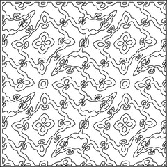 Abstract shapes.Patterns from lines.White wallpaper. Vector graphics for design, textile, decoration, cover, wallpaper, web background, wrapping paper, fabric, packaging. Repeating pattern.