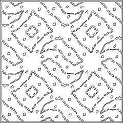 Abstract shapes.Patterns from lines.White wallpaper. Vector graphics for design, textile, decoration, cover, wallpaper, web background, wrapping paper, fabric, packaging. Repeating pattern.