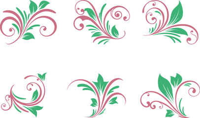 spring natural swirl vector