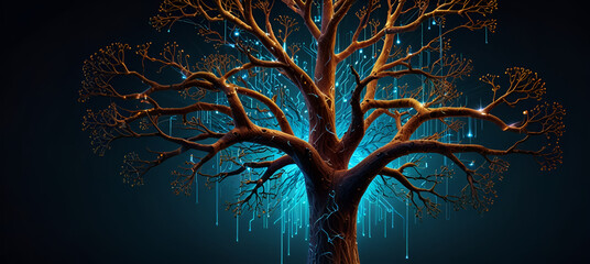 Glowing Tree, 3d