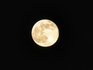 full moon in the night sky