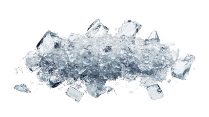 Broken glass transparent background