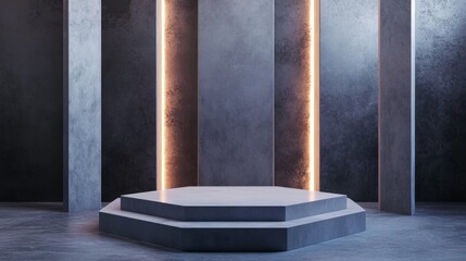 Stage in modern interior design