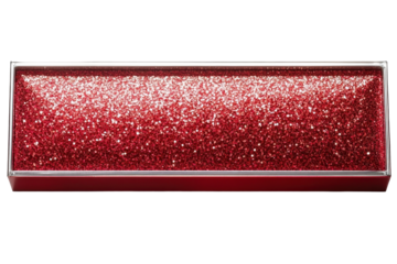 Red and silver glitter textured frame approximatel