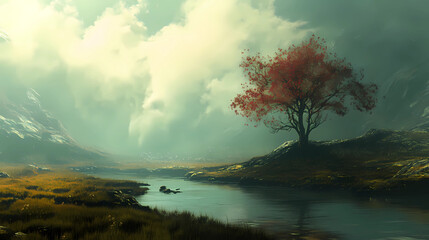 Whispers of Serenity: A Tranquil Landscape