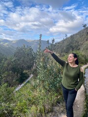 person on the mountain