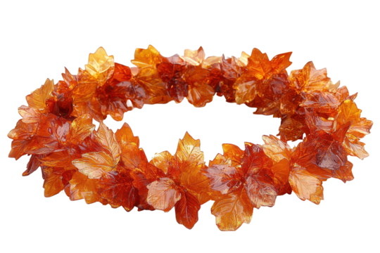 Autumn Leaf Border Circle