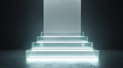 Obraz premium glass staircase podium