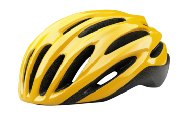safe yellow bike helmet 