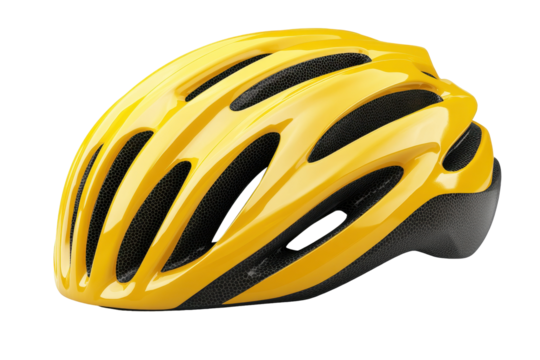 safe yellow bike helmet 