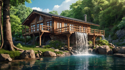 Fototapeta premium natural scenery wallpaper background