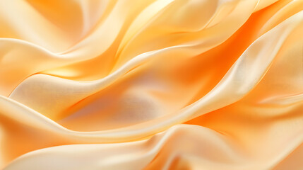 Fototapeta premium Stunning Orange Silk Fabric Texture
