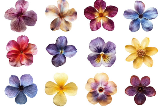 An elegant collection of purple and yellow flowers for nature lovers - Powered by Adobe
