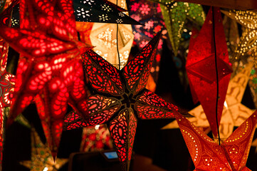 ドイツのクリスマスマーケット風景