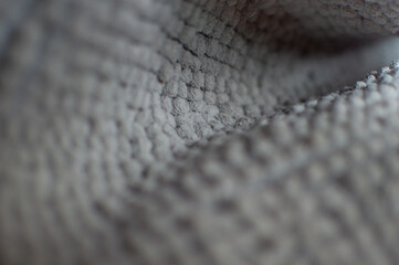 close up of knitted wool