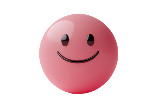 pink emoticon on a white background - Powered by Adobe