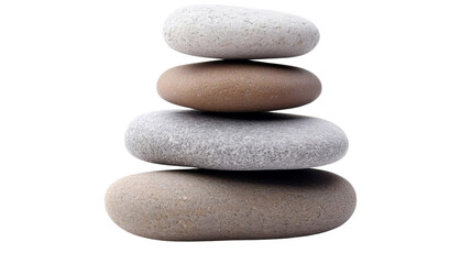 Round river stones transparent background