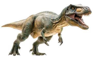 Tyrannosaurus rex, or Tyrannosaurus, is known for its enormous strength and huge teeth, which allowed it to hunt other dinosaurs