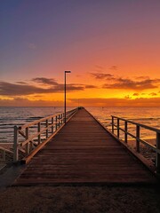 pier at sunset