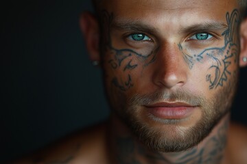 Fototapeta premium Tattooed Modern Elegance