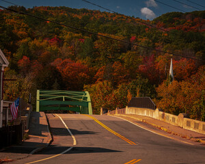 small town autumn