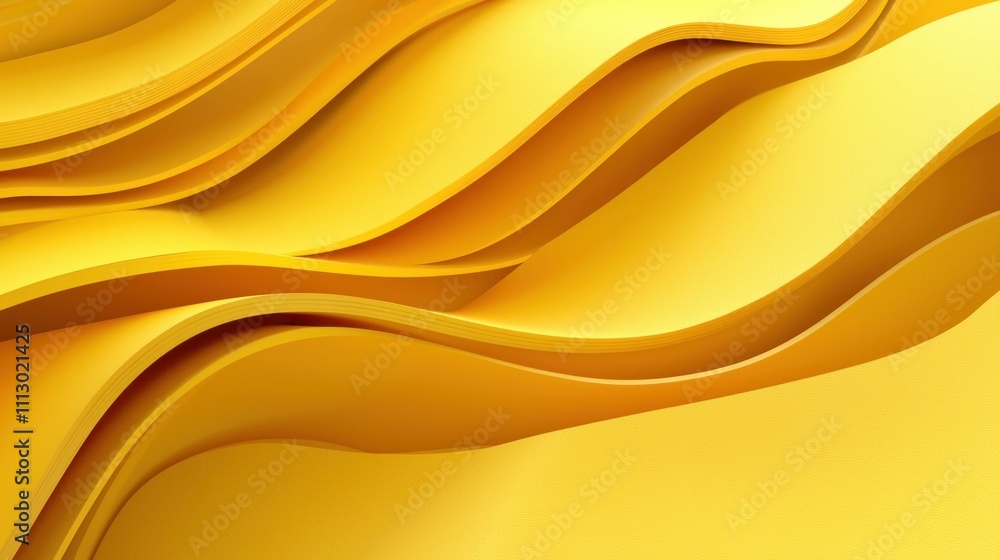 Poster abstract yellow wavy texture background creating a sense of fluidity and warmth, perfect for design 
