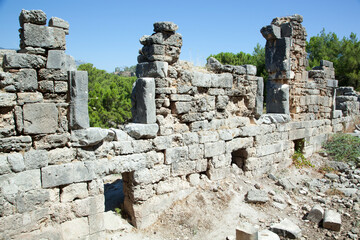 Amphitheater Ruins Of Phaselis Ancient City in Antalya province