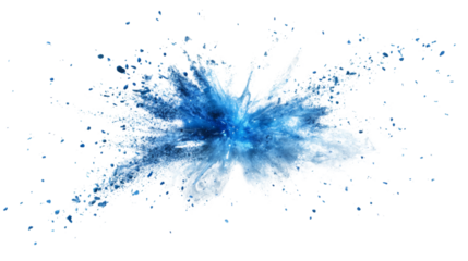 Electric spark burst transparent background