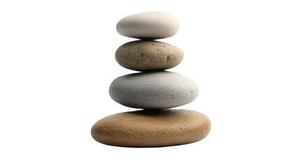 Round river stones transparent background