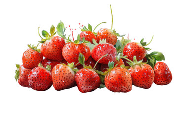 Juicy and ripe strawberries