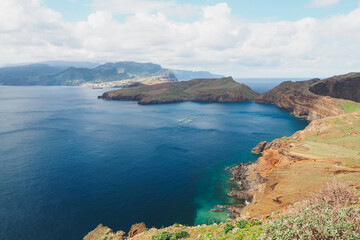 view of the sea and mountains Madeira