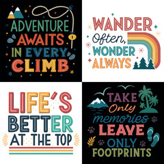 Fototapeta premium Typography T-Shirt Design Bundle 03