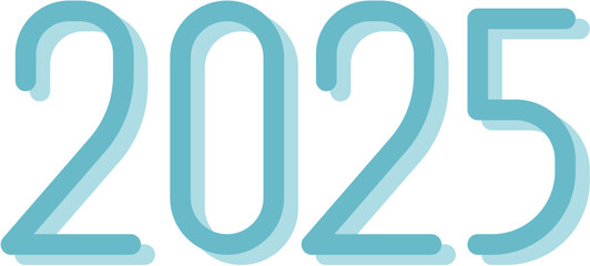 Vector Design Of 2025 Typography