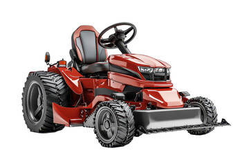 Zero-turn mower isolated, designed for seamless lawn care