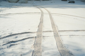 Obraz premium Close-up Texture of Sandy Surface