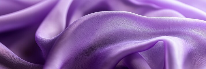 Obraz premium An exquisite close-up of flowing purple silk fabric showcasing its rich texture and delicate beauty.