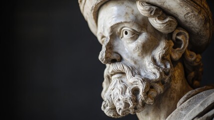 Naklejka premium statue of a person