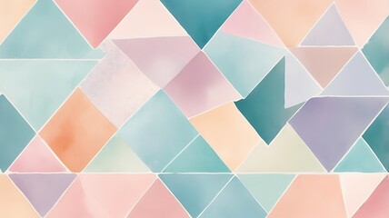 Pastel Triangle Pattern Abstract Geometric Design