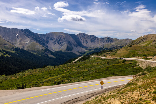 Continental Divide at Loveland Pass in Colorado