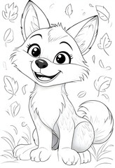 Obraz premium Cartoon Fox