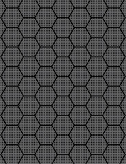 Hexagonal Grid Seamless Pattern with Minimalist Texture
